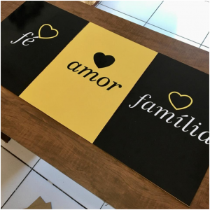 QUADRO MDF 3MM KIT COM 3 PEÇAS 40X50CM      